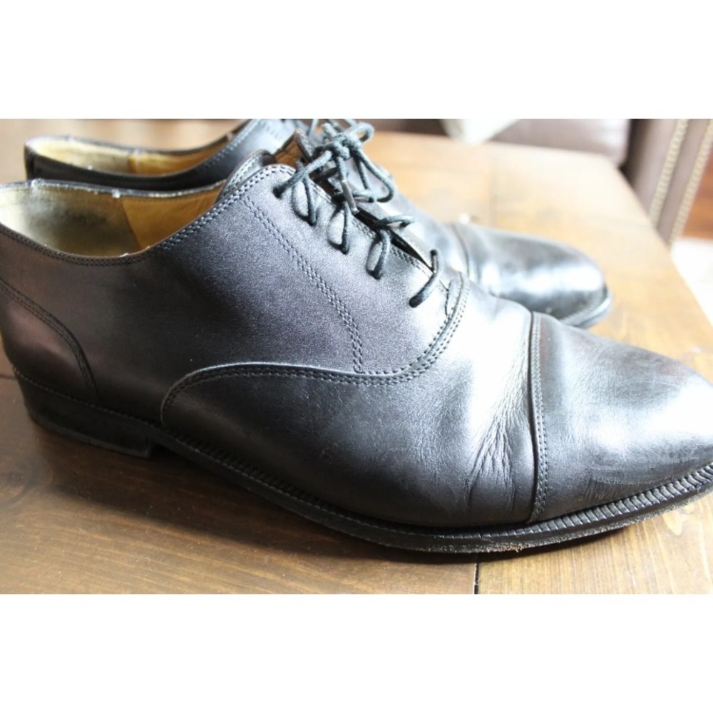 Cole Haan Men's Black Leather Cap Toe Oxford Size 11.5